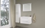 Badezimmermöbel - Set AP Rajkot, 3-teilig inkl. Waschtisch / Waschbecken, Farbe: Weiß glänzend