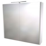 Bad - Spiegelschrank Bidar 13, Farbe: Weiß glänzend – 65 x 75 x 12 cm (H x B x T)