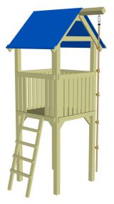 Spielturm K42 inkl. Kletterseil FSC® - Abmessungen: 118 x 118 cm (L x B)