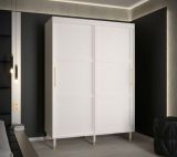Eleganter Kleiderschrank mit fünf Fächern Jotunheimen 65, Farbe: Weiß - Abmessungen: 208 x 150,5 x 62 cm (H x B x T)