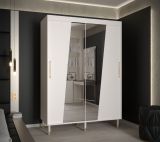 Kleiderschrank mit eleganten Design Jotunheimen 209, Farbe: Weiß - Abmessungen: 208 x 150,5 x 62 cm (H x B x T)