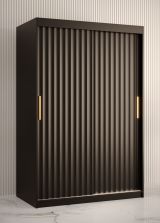 Eleganter Kleiderschrank Balmenhorn 56, Farbe: Schwarz matt - Abmessungen: 200 x 120 x 62 cm (H x B x T), mit genügend Stauraum