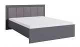 Doppelbett im modernen Design Hannut 50, Farbe: Anthrazit - Liegefläche: 160 x 200 cm (B x L)
