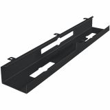 Schreibtisch Kabelkanal, Farbe: Schwarz, für Elektrisch höhenverstellbares Schreibtischgestell
