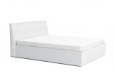 Doppelbett mit Stauraum Farsala 06, Farbe: Weiß - Liegefläche: 160 x 200 cm (B x L)