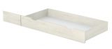 Schublade für Doppelbett, Farbe: Kiefer Weiß - Abmessungen: 21 x 72 x 138 cm (H x B x L)