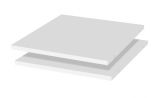 Fachboden für Schrank Falefa 12, 2er Set, Farbe: Elfenbein - 65 x 32 cm (B x T)