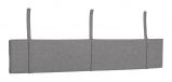 Polsterung für Kopfteil, Farbe: Grau - Abmessungen: 25 x 120 x 3 cm (H x B x T)