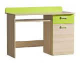 Jugendzimmer - Schreibtisch Dennis 10, Farbe: Esche Grün - Abmessungen: 87 x 120 x 55 cm (H x B x T)