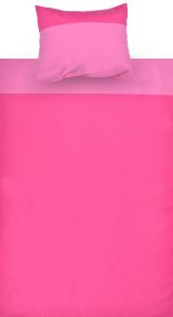 Kinder - Bettwäsche 2-teilig - Farbe:Pink/Rosa