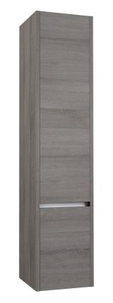 Badezimmer - Hochschrank Kolkata 84, Farbe: Esche grau – 160 x 35 x 35 cm (H x B x T)