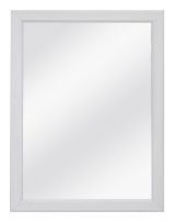 Spiegel Bibaor 11, Farbe: Eiche Weiß - 98 x 75 x 2 cm (H x B x T)