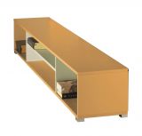 Jugendzimmer Lowboard Namur 21, Farbe: Orange / Beige - Abmessungen: 30 x 30 x 214 cm (H x B x T)