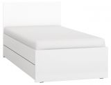 Einzelbett / Gästebett, Farbe: Weiß - Liegefläche: 90 x 200 cm (B x L)