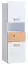 Jugendzimmer - Highboard Dennis 04, Farbe: Esche / Weiß - Abmessungen: 144 x 45 x 40 cm (H x B x T)
