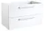 Waschtischunterschrank Rajkot 50, Farbe: Weiß glänzend – 50 x 79 x 45 cm (H x B x T)