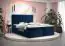 Modernes Doppelbett Pirin 25, Farbe: Blau - Liegefläche: 160 x 200 cm (B x L), mit zwei Stauräume