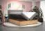 Doppelbett mit weichen Veloursstoff Pilio 26, Farbe: Beige / Eiche Golden Craft - Liegefläche: 180 x 200 cm (B x L)