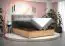 Boxspringbett im modernen Design Pilio 47, Farbe: Schwarz / Eiche Golden Craft - Liegefläche: 140 x 200 cm (B x L)