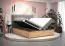Boxspringbett mit weichen Veloursstoff Pilio 39, Farbe: Grau / Eiche Golden Craft - Liegefläche: 160 x 200 cm (B x L)