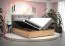 Boxspringbett im modernen Design Pilio 47, Farbe: Schwarz / Eiche Golden Craft - Liegefläche: 140 x 200 cm (B x L)