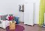Schlafzimmer-Schrank Landhaus, Farbe: Weiß 190x80x60 cm
