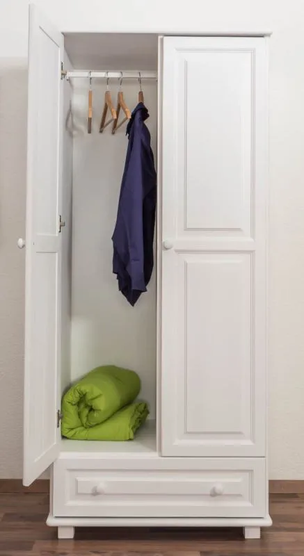 Kleiderschrank Kiefer weiß