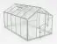 Gewächshaus - Glashaus Rucola L8, Wände: 4 mm gehärtetes Glas, Dach: 6 mm HKP mehrwandig, Grundfläche: 7,90 m² - Abmessungen: 360 x 220 cm (L x B)