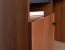 Schreibtisch Mojokerto 06, Farbe: Walnuss / Schwarz - Abmessungen: 77 x 160 x 60 cm (H x B x T)