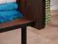 Wohnzimmer Komplett - Set D Mairenke, 4-teilig, Farbe: Walnuss / Schwarz matt