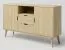 TV-Unterschrank Kiefer massiv natur Aurornis 61 - Abmessungen: 84 x 142 x 40 cm (H x B x T)