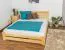 Massivholz Bettgestell Kiefer 160 x 200 cm Natur Abbildung