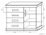 Kommode Wewak 05, Farbe: Sonoma Eiche - Abmessungen: 98 x 120 x 42 cm (H x B x T)