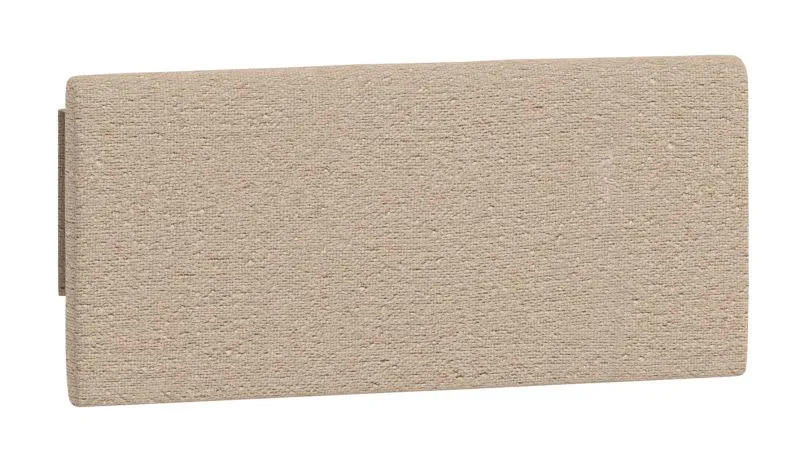 Kopfteilpolsterung für Einzelbett / Gästebett Aegir 38 / 39 / 40, Farbe: Braun, Maße: 34 x 75 x 4 cm