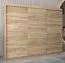 Schiebetürenschrank / Kleiderschrank Jan 06A, Farbe: Eiche Sonoma - Abmessungen: 200 x 250 x 62 cm ( H x B x T)
