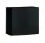 Hängeschrank mit Push-to-open Funktion Möllen 06, Farbe: Schwarz - Abmessungen: 30 x 30 x 25 cm (H x B x T)