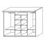 Schiebetürenschrank / Kleiderschrank Beverin 01, Farbe: Eiche Dunkelbraun - 212 x 260 x 74 cm (H x B x T)