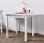 Tisch Kiefer massiv Vollholz Weiß Junco 231B - Abmessung: 130 x 75 cm (B x T)