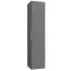 Badezimmer - Hochschrank Ongole 26, Farbe: Grau – Abmessungen: 160 x 35 x 35 cm (H x B x T)