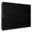 Schiebetürenschrank / Kleiderschrank Bisaurin 6A, Farbe: Schwarz - Abmessungen: 200 x 250 x 62 cm ( H x B x T)