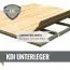 Fasshaus 3 mit Ofen 9 kW inkl. 2 Bänken, bronzierter Ganzglastür & Vorraum, Farbe: Natur - 219 x 385 cm (B x T), Grundfläche: 6,9 m²