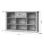 Wohnzimmer - Set D Lotofaga, 3-teilig, Farbe: Grau / Walnuss