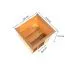 Sauna "Emmik" SET mit bronzierter Tür und Kranz - Farbe: Natur, Ofen 9 kW - 224 x 210 x 191 cm (B x T x H)