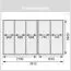 Saunahaus "Linnea 3" mit moderner Tür, Farbe: Terragrau - 396 x 231 cm (B x T), Grundfläche: 8,4 m²