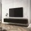 Großer TV-Unterschrank mit Push-to-open Funktion Horsham 14, Farbe: Schwarz - Abmessungen: 30 x 175 x 32 cm (H x B x T)