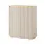 Kommode / Highboard mit Soft-Close-Funktion Finghall 08, Farbe: Beige, Front gerillt, hängend montierbar, ABS-Kantenschutz, Maße: 127 x 103,5 x 39 cm