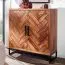 Schuhschrank aus Sheesham Massivholz, Farbe: Sheesham - Abmessungen: 105 x 100 x 40 cm (H x B x T)