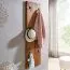 Garderobe aus Sheesham Massivholz, Farbe: Sheesham - Abmessungen: 140 x 40 x 7 cm (H x B x T)