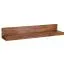 Echtholz Wandregal, Farbe: Sheesham - Abmessungen: 17 x 110 x 24 cm (H x B x T), aus Sheesham Massivholz