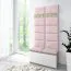 Polsterpaneele, 10er Set, Farbe: Rosa, Bezug: Velour, Maße: 60 x 30 cm